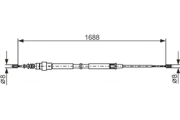 Bosch Ντίζα, Φρένο Ακινητοποίησης - 1 987 477 696
