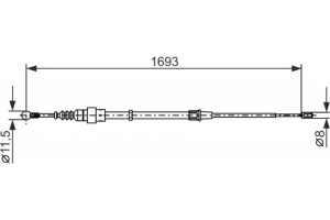 Bosch Ντίζα, Φρένο Ακινητοποίησης - 1 987 477 698