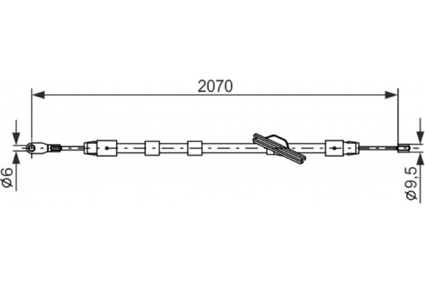 Bosch Ντίζα, Φρένο Ακινητοποίησης - 1 987 477 700