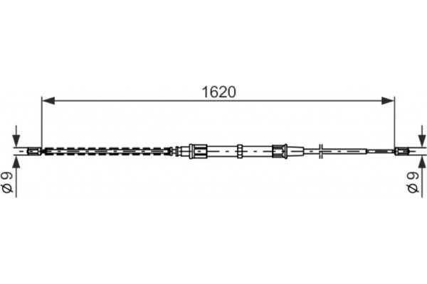 Bosch Ντίζα, Φρένο Ακινητοποίησης - 1 987 477 704 Bosch Ντίζα, Φρένο Ακινητοποίησης - 1 987 477 704