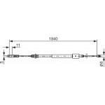 Bosch Ντίζα, Φρένο Ακινητοποίησης - 1 987 477 712