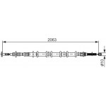 Bosch Ντίζα, Φρένο Ακινητοποίησης - 1 987 477 729 Bosch Ντίζα, Φρένο Ακινητοποίησης - 1 987 477 729