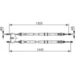 Bosch Ντίζα, Φρένο Ακινητοποίησης - 1 987 477 732