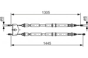 Bosch Ντίζα, Φρένο Ακινητοποίησης - 1 987 477 732
