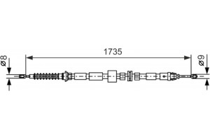 Bosch Ντίζα, Φρένο Ακινητοποίησης - 1 987 477 734