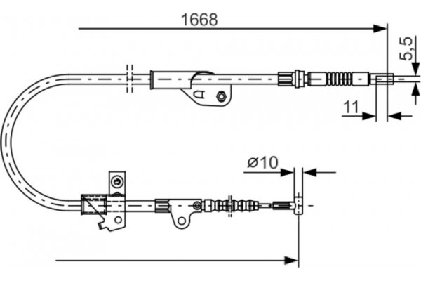 Bosch Ντίζα, Φρένο Ακινητοποίησης - 1 987 477 755