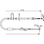 Bosch Ντίζα, Φρένο Ακινητοποίησης - 1 987 477 771 Bosch Ντίζα, Φρένο Ακινητοποίησης - 1 987 477 771