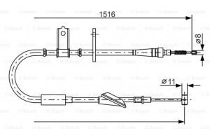 Bosch Ντίζα, Φρένο Ακινητοποίησης - 1 987 477 771