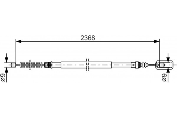 Bosch Ντίζα, Φρένο Ακινητοποίησης - 1 987 477 773 Bosch Ντίζα, Φρένο Ακινητοποίησης - 1 987 477 773