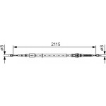 Bosch Ντίζα, Φρένο Ακινητοποίησης - 1 987 477 775 Bosch Ντίζα, Φρένο Ακινητοποίησης - 1 987 477 775