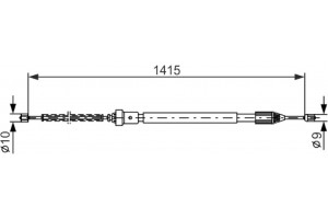 Bosch Ντίζα, Φρένο Ακινητοποίησης - 1 987 477 782