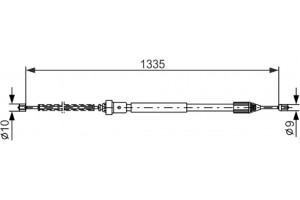 Bosch Ντίζα, Φρένο Ακινητοποίησης - 1 987 477 783