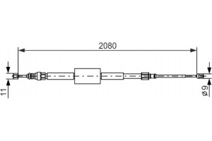 Bosch Ντίζα, Φρένο Ακινητοποίησης - 1 987 477 787