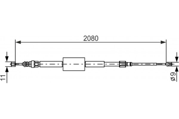 Bosch Ντίζα, Φρένο Ακινητοποίησης - 1 987 477 787