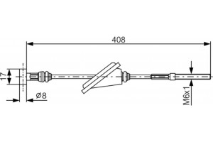 Bosch Ντίζα, Φρένο Ακινητοποίησης - 1 987 477 794
