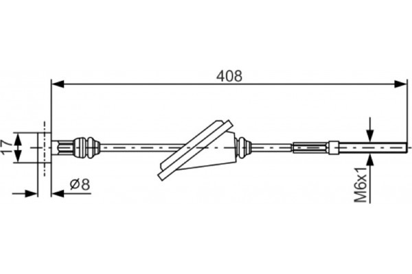 Bosch Ντίζα, Φρένο Ακινητοποίησης - 1 987 477 794 Bosch Ντίζα, Φρένο Ακινητοποίησης - 1 987 477 794