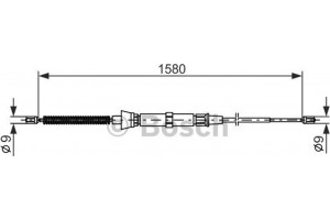 Bosch Ντίζα, Φρένο Ακινητοποίησης - 1 987 477 806
