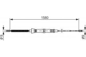 Bosch Ντίζα, Φρένο Ακινητοποίησης - 1 987 477 806