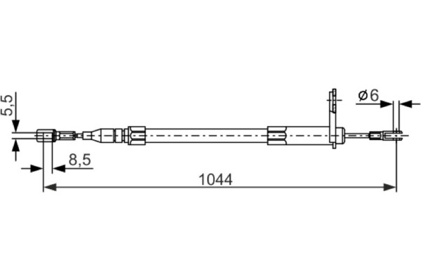 Bosch Ντίζα, Φρένο Ακινητοποίησης - 1 987 477 812 Bosch Ντίζα, Φρένο Ακινητοποίησης - 1 987 477 812