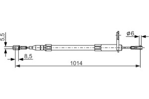 Bosch Ντίζα, Φρένο Ακινητοποίησης - 1 987 477 814