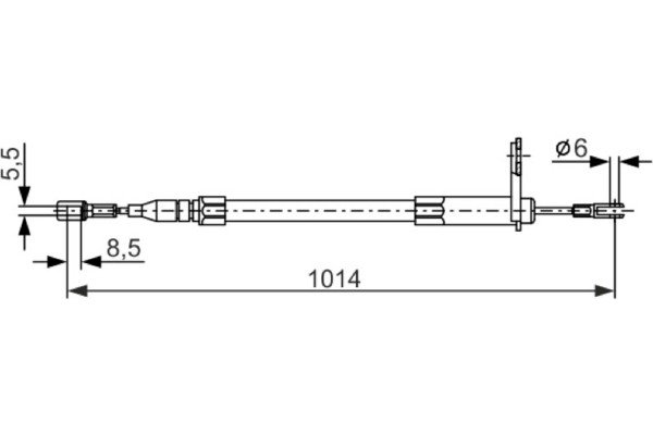 Bosch Ντίζα, Φρένο Ακινητοποίησης - 1 987 477 814 Bosch Ντίζα, Φρένο Ακινητοποίησης - 1 987 477 814