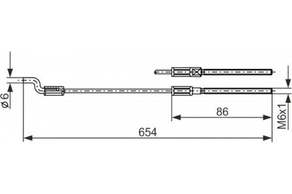 Bosch Ντίζα, Φρένο Ακινητοποίησης - 1 987 477 833