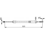 Bosch Ντίζα, Φρένο Ακινητοποίησης - 1 987 477 846 Bosch Ντίζα, Φρένο Ακινητοποίησης - 1 987 477 846