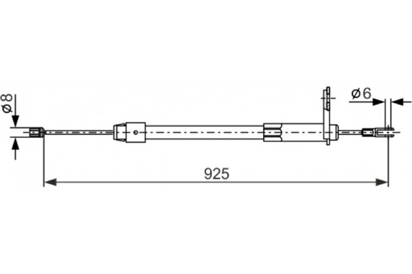 Bosch Ντίζα, Φρένο Ακινητοποίησης - 1 987 477 846 Bosch Ντίζα, Φρένο Ακινητοποίησης - 1 987 477 846