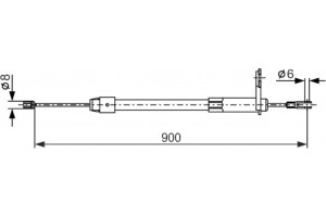 Bosch Ντίζα, Φρένο Ακινητοποίησης - 1 987 477 847