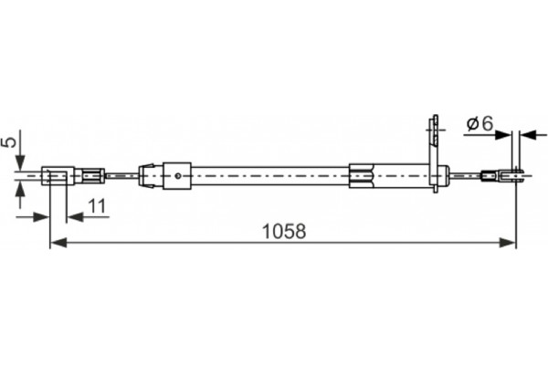 Bosch Ντίζα, Φρένο Ακινητοποίησης - 1 987 477 849 Bosch Ντίζα, Φρένο Ακινητοποίησης - 1 987 477 849
