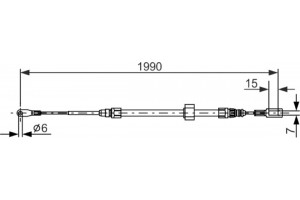Bosch Ντίζα, Φρένο Ακινητοποίησης - 1 987 477 854