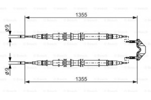 Bosch Ντίζα, Φρένο Ακινητοποίησης - 1 987 477 868