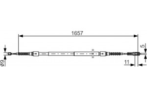 Bosch Ντίζα, Φρένο Ακινητοποίησης - 1 987 477 881