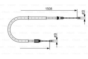 Bosch Ντίζα, Φρένο Ακινητοποίησης - 1 987 477 890