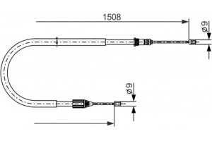 Bosch Ντίζα, Φρένο Ακινητοποίησης - 1 987 477 890