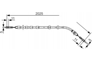 Bosch Ντίζα, Φρένο Ακινητοποίησης - 1 987 477 903