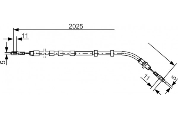 Bosch Ντίζα, Φρένο Ακινητοποίησης - 1 987 477 903 Bosch Ντίζα, Φρένο Ακινητοποίησης - 1 987 477 903