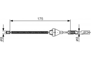 Bosch Ντίζα, Φρένο Ακινητοποίησης - 1 987 477 906