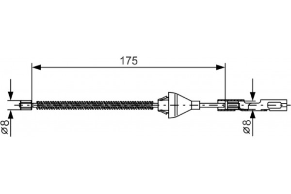 Bosch Ντίζα, Φρένο Ακινητοποίησης - 1 987 477 906