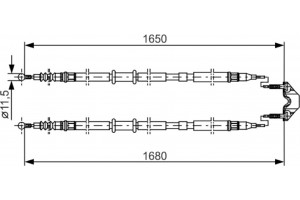 Bosch Ντίζα, Φρένο Ακινητοποίησης - 1 987 477 909