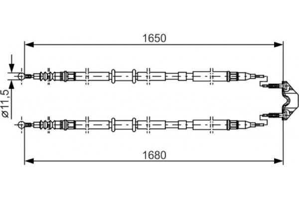 Bosch Ντίζα, Φρένο Ακινητοποίησης - 1 987 477 909