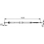 Bosch Ντίζα, Φρένο Ακινητοποίησης - 1 987 477 912 Bosch Ντίζα, Φρένο Ακινητοποίησης - 1 987 477 912