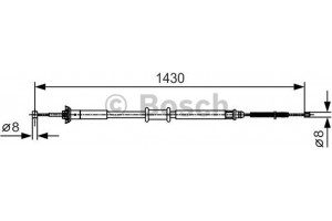 Bosch Ντίζα, Φρένο Ακινητοποίησης - 1 987 477 912