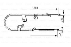 Bosch Ντίζα, Φρένο Ακινητοποίησης - 1 987 477 919