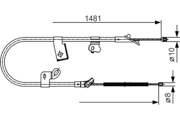 Bosch Ντίζα, Φρένο Ακινητοποίησης - 1 987 477 919