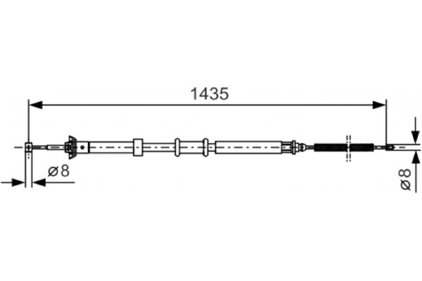 Bosch Ντίζα, Φρένο Ακινητοποίησης - 1 987 477 926 Bosch Ντίζα, Φρένο Ακινητοποίησης - 1 987 477 926