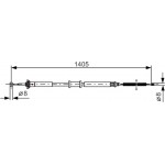 Bosch Ντίζα, Φρένο Ακινητοποίησης - 1 987 477 928 Bosch Ντίζα, Φρένο Ακινητοποίησης - 1 987 477 928