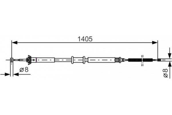 Bosch Ντίζα, Φρένο Ακινητοποίησης - 1 987 477 928 Bosch Ντίζα, Φρένο Ακινητοποίησης - 1 987 477 928