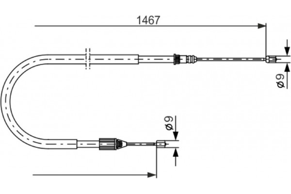 Bosch Ντίζα, Φρένο Ακινητοποίησης - 1 987 477 937