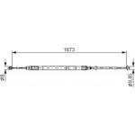 Bosch Ντίζα, Φρένο Ακινητοποίησης - 1 987 477 947 Bosch Ντίζα, Φρένο Ακινητοποίησης - 1 987 477 947